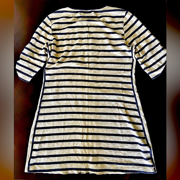 Bleu Bayou Casual Wear Women’s Short Sleeves Blue Stripe Short Dress&Top Sz S-M - Picture 2 of 7